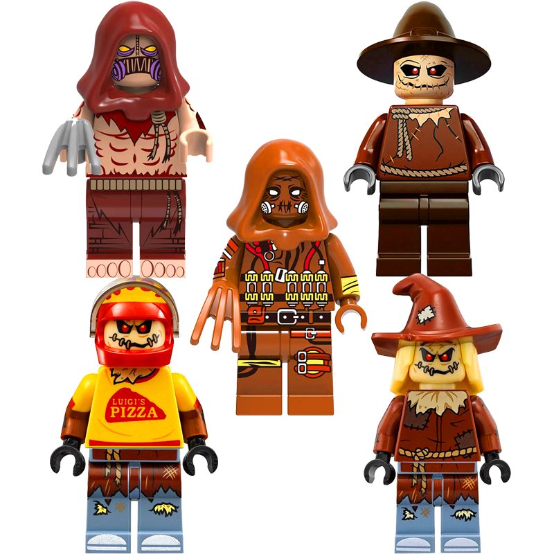 5pcs Scarecrow Minifigures Lego Compatible DC Super Heroes Sets