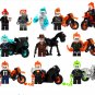 11pcs Movie Sets Ghost Rider Motorcycle Minifigures Lego Compatible Toy