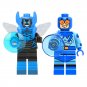 2pcs Blue Beetle Dan Garrett Minifigures Lego Compatible Super Heroes Minifigure