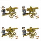 WW2 Germany Howitzer base Minifigures Lego Compatible Military War Set