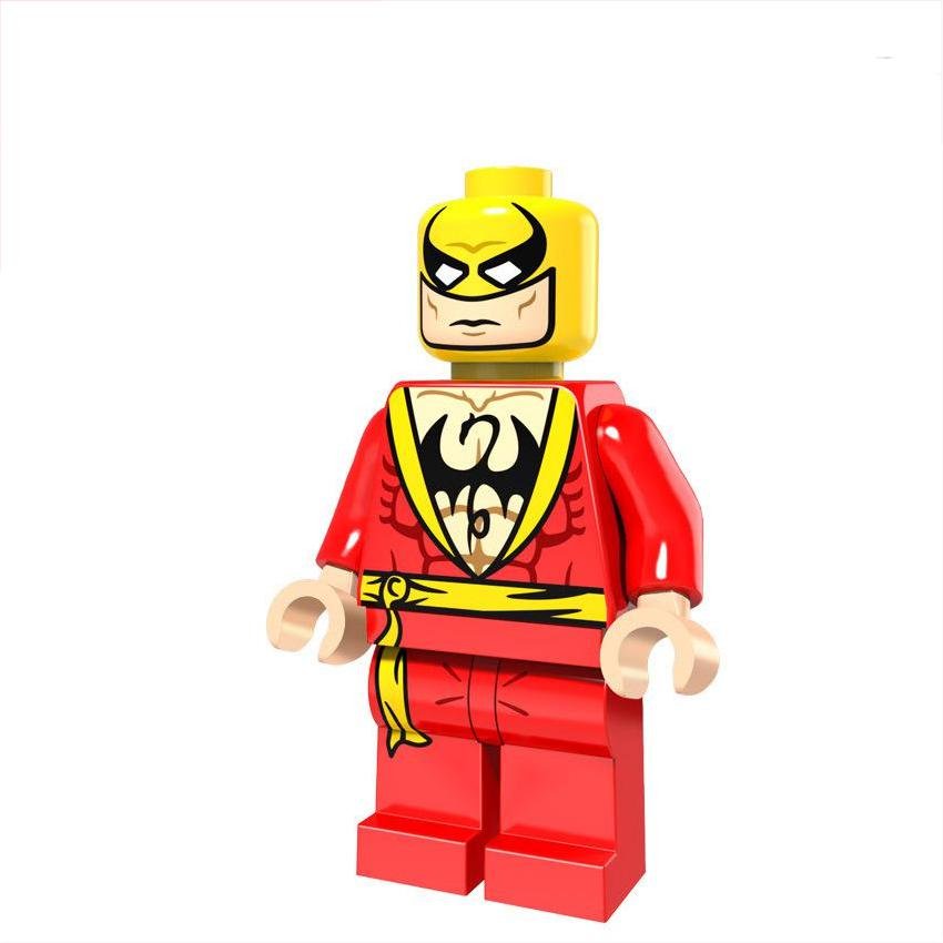 Red Iron Fist Minifigures Lego Compatible Iron Fist The Living Weapon