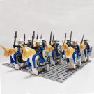 Medieval Knights Blue Lions Knights Minifigures Lego Compatible Military Sets