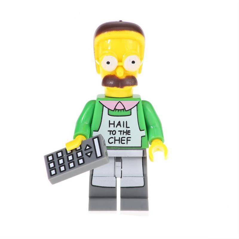 Flanders Minifigures Lego Compatible The Simpsons Minifigure