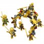 Golden Ninjago Masters of Spinjitzu Mech Minifigures Lego Compatible Toy