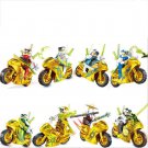 Golden Ninjago Master of the Mountain Motorcycle Minifigures Lego Compatible Toy
