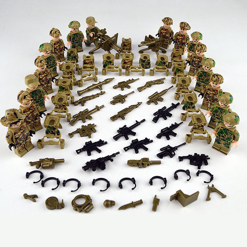 16pcs Ghost Army SWAT Minifigures Lego Compatible City Police Sets