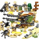WW2 French army Anti-Aircraft(AA) Gun Minifigures Lego Compatible Military Sets