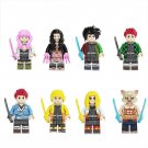 Kamado Tanjirou Kamado Nezuko Agatsuma Zenitsu Minifigures Lego Compatible Demon Slayer Sets