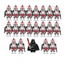 21pcs Darth Vader 13th Clone Trooper CT-9998 Minifigures Lego Compatible Star Wars Set