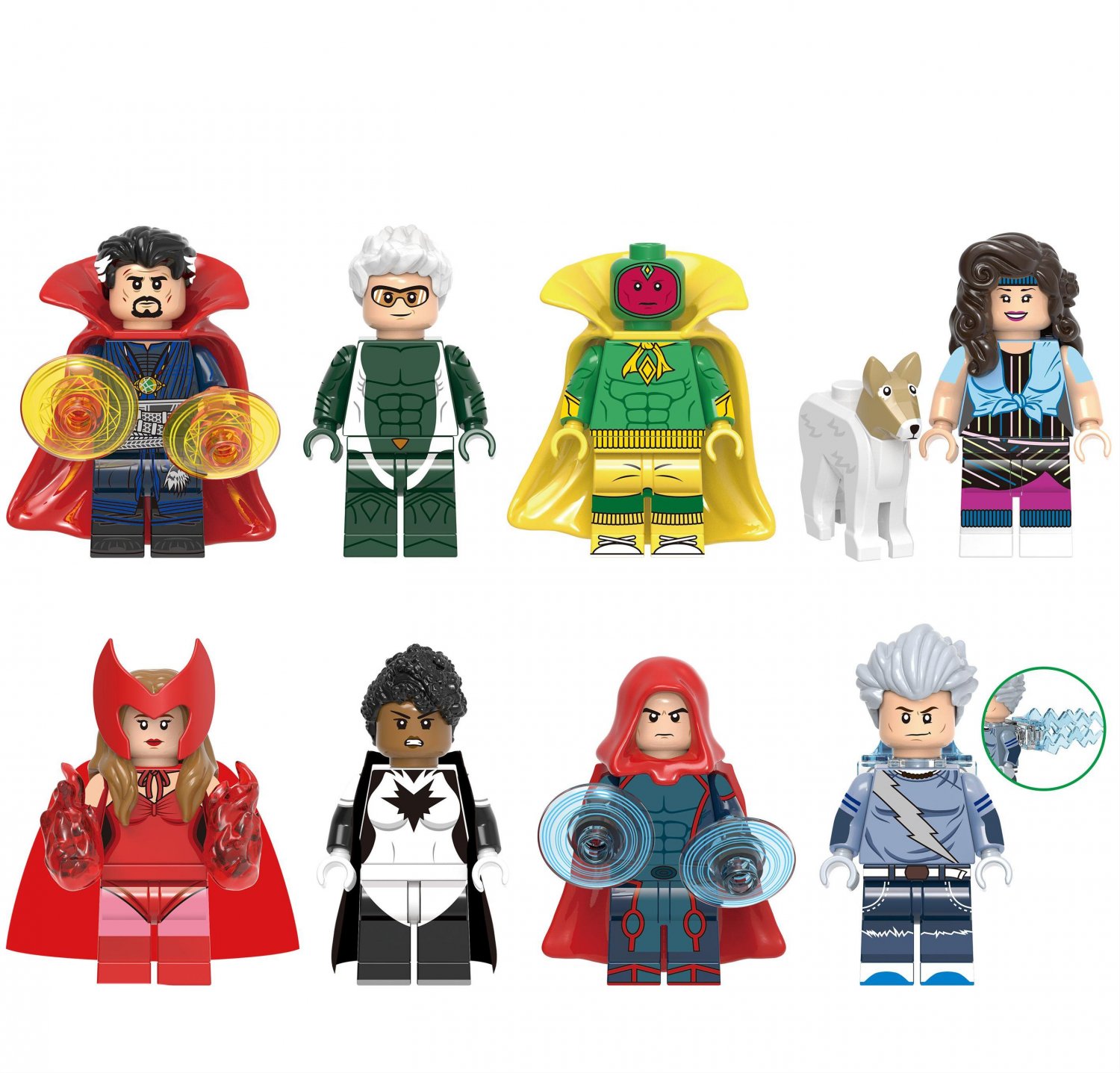 Speed Agnes Witch Spectrum Wiccan Minifigures Lego Compatible Wanda Vision 2021