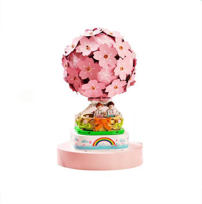 Flower Hot Air Balloon wedding Minifigures Lego Compatible Hot Air Balloon Sets