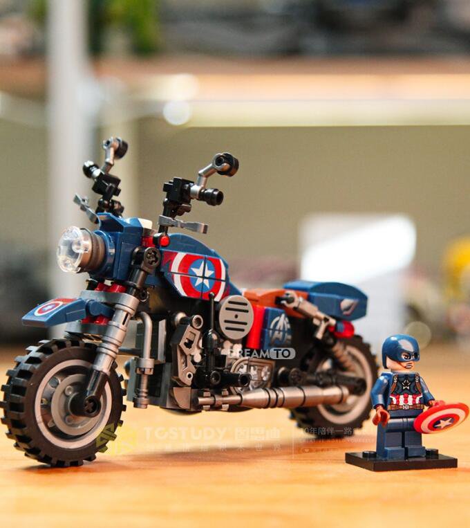 lego avengers captain america bike