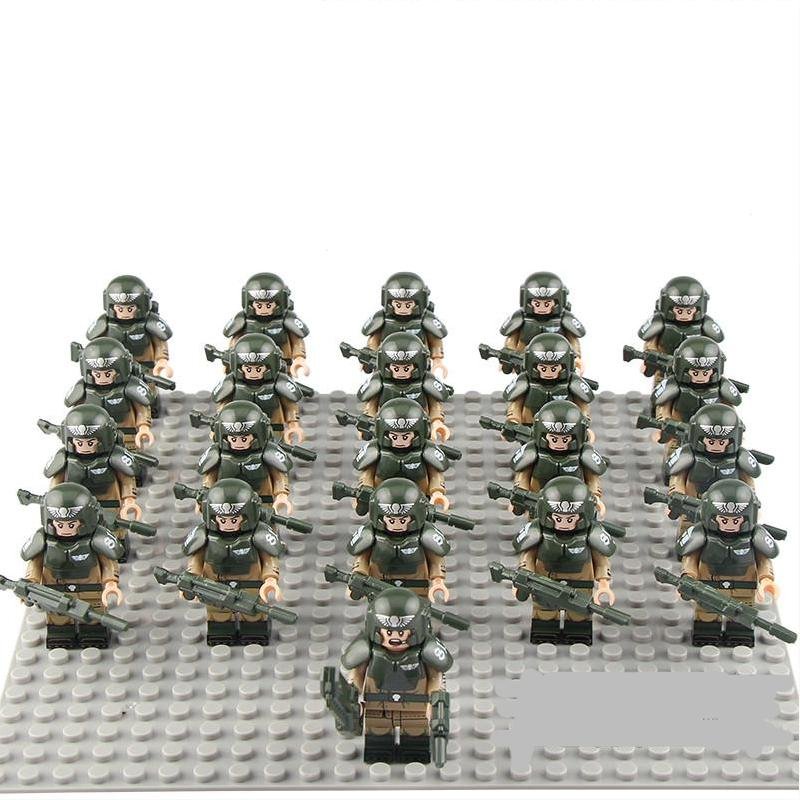 21pcs Imperial Guard Cadian Shock Troopers Minifigures Lego Compatible Game Set