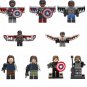 9pcs The Falcon and the Winter Soldier Minifigures Lego Compatible TV Sets