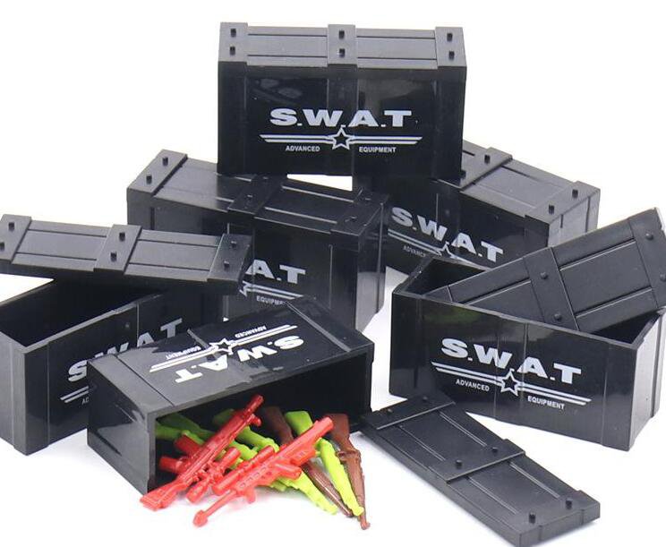 Special Weapons And Tactics Weapon box Minifigures Lego Compatible City Police station