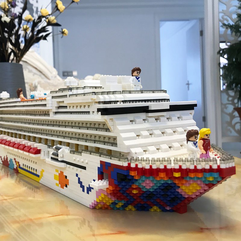 Large Luxury Cruise Ship Minifigures Lego Compatible Ship Sets