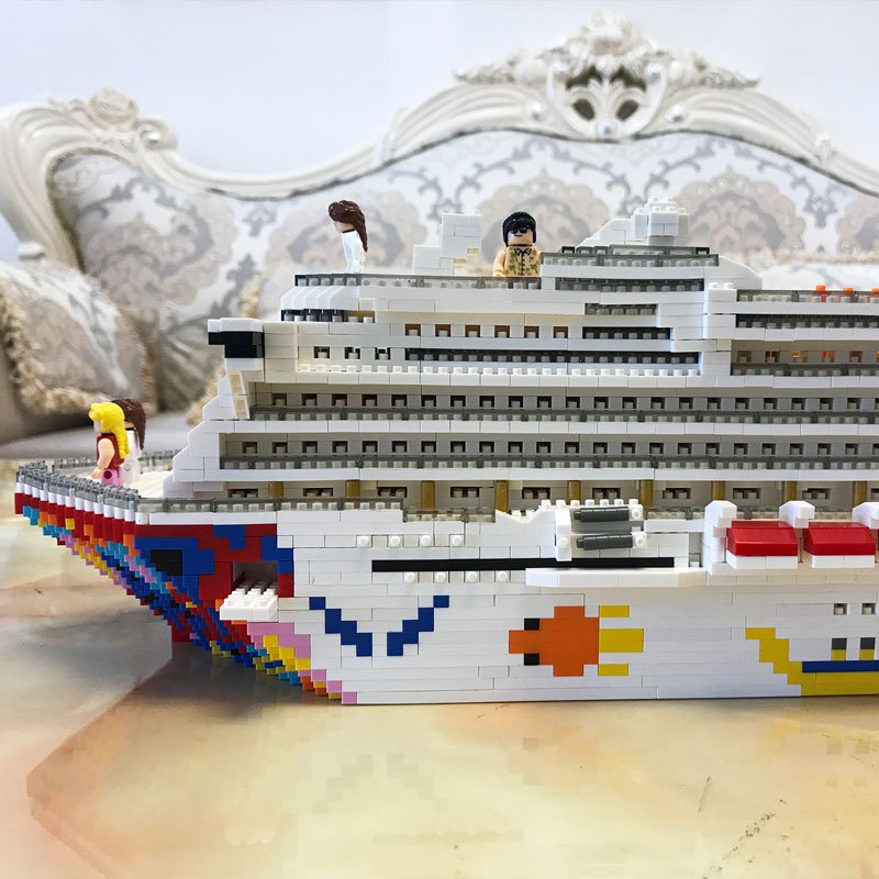 Large Luxury Cruise Ship Minifigures Lego Compatible Ship Sets