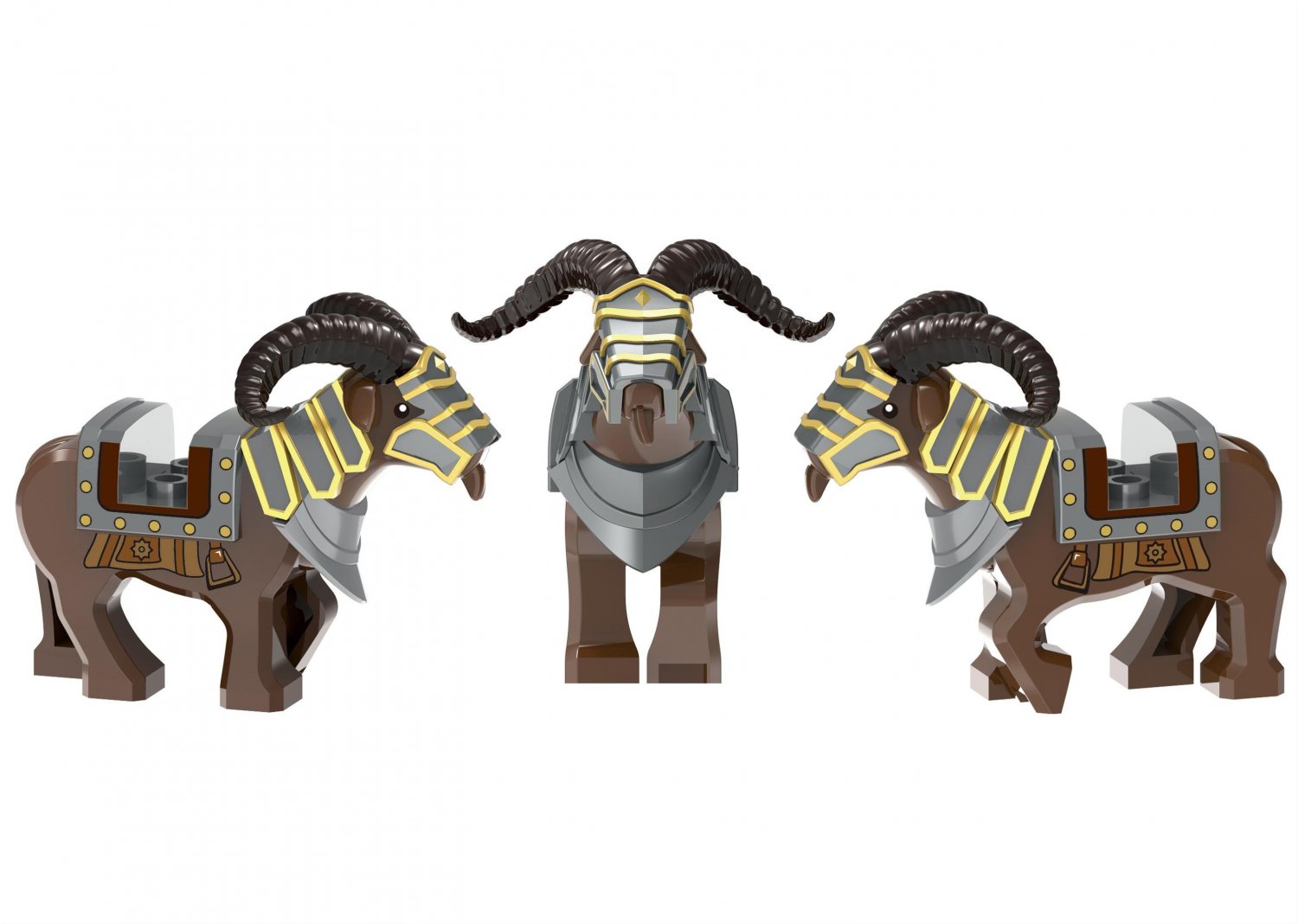 Dwarf Horned Mount Minifigures Lego Compatible The Hobbit Movie Minifigure