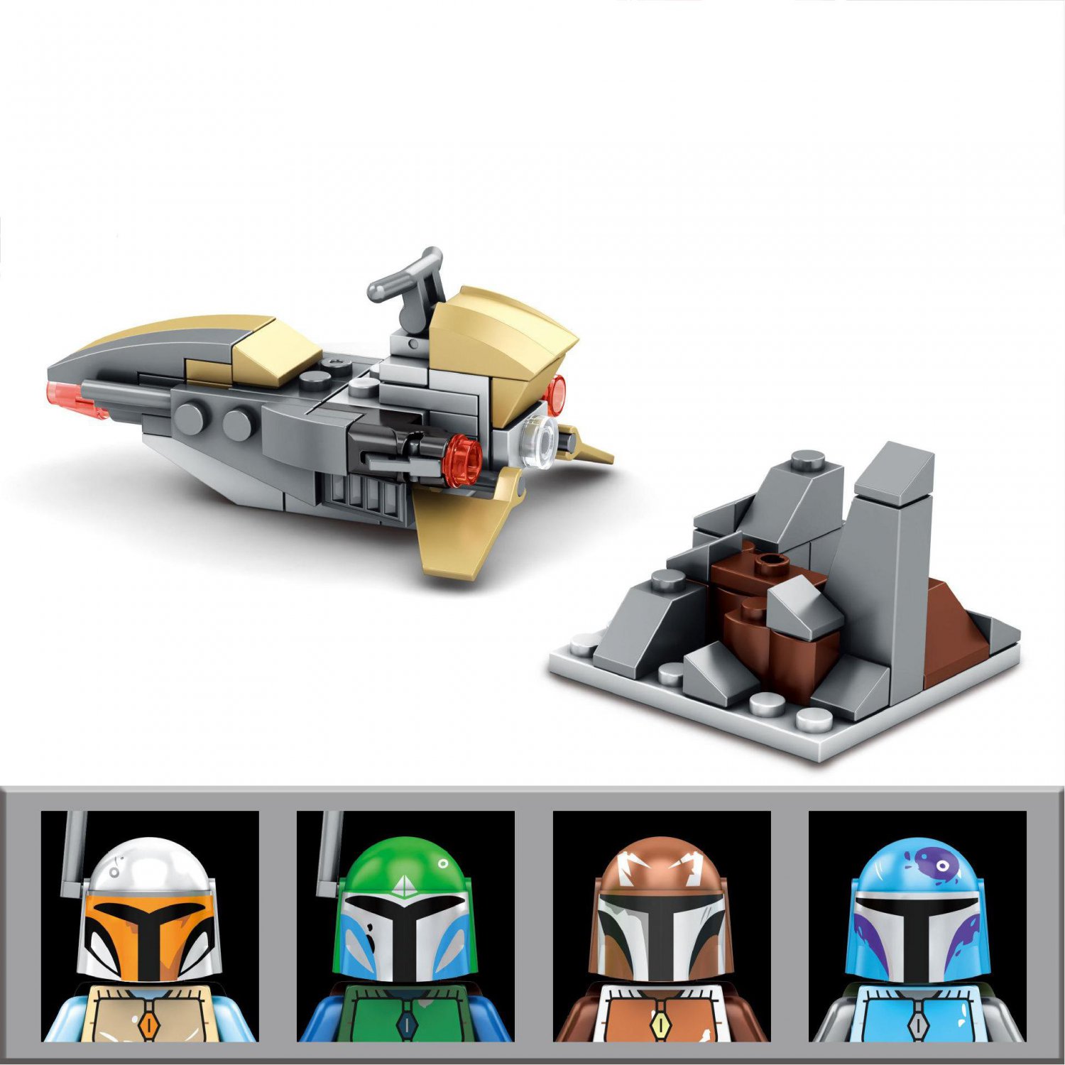 The Mandalorian Battle Pack Minifigures Lego Compatible Star Wars Tv Sets