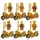 Golden Kai Jay Cole Sensei Wu Motorcycle Minifigures Lego Compatible Ninjago 2021