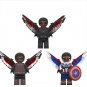 3Pcs New The Falcon Minifigures Lego Compatible Falcon and the Winter Soldier TV Set
