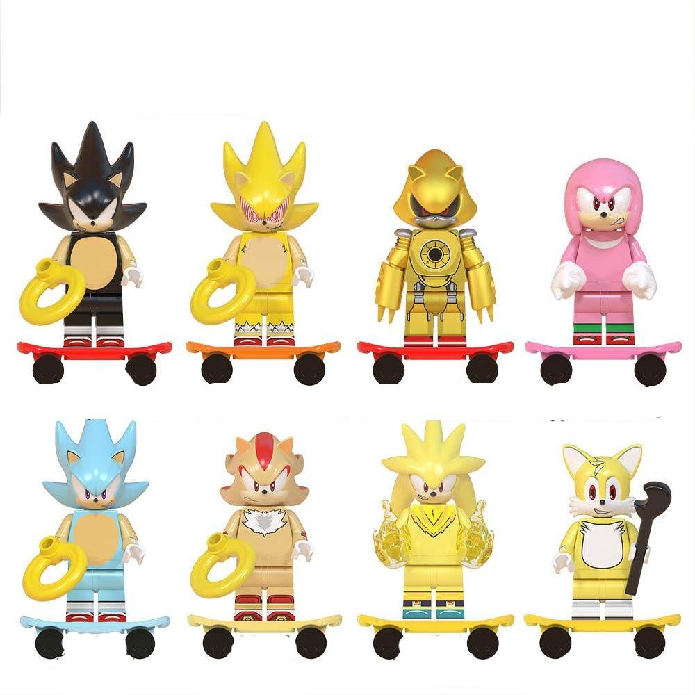 Dark Super Sonic Fleetway Super Sonic Super Tails Minifigures Lego ...