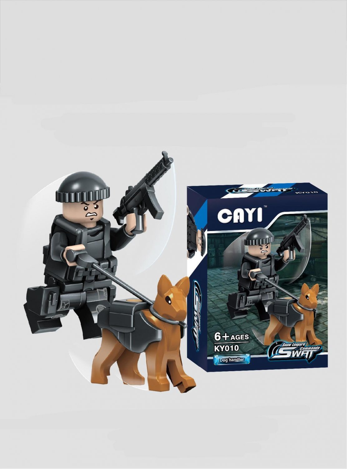 Dog handler Minifigures Lego Compatible Police Minifigure