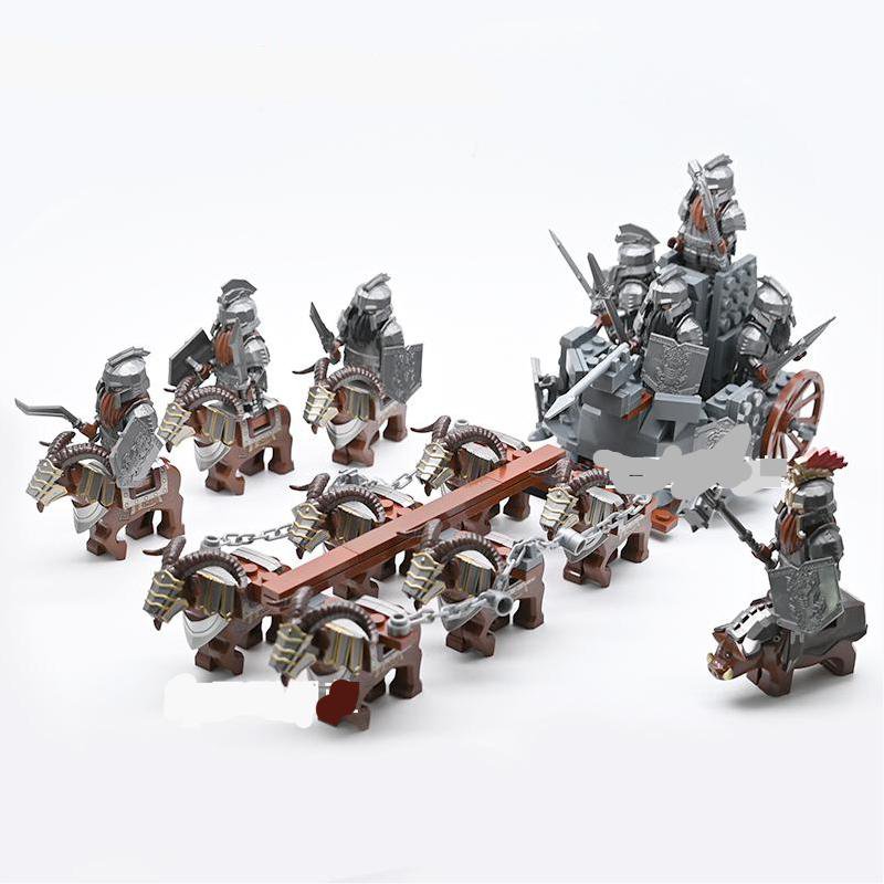 Dwarf Horned sheep mount Chariot Minifigures Lego Compatible The Lord of the Rings Sets