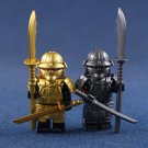 2pcs Golden Japanese samurai Minifigures Lego Compatible Movie Set