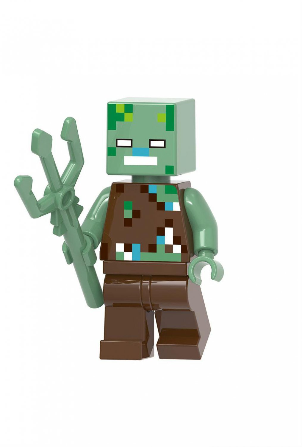 Drowned Minifigures Lego Compatible Minecraft Minifigure