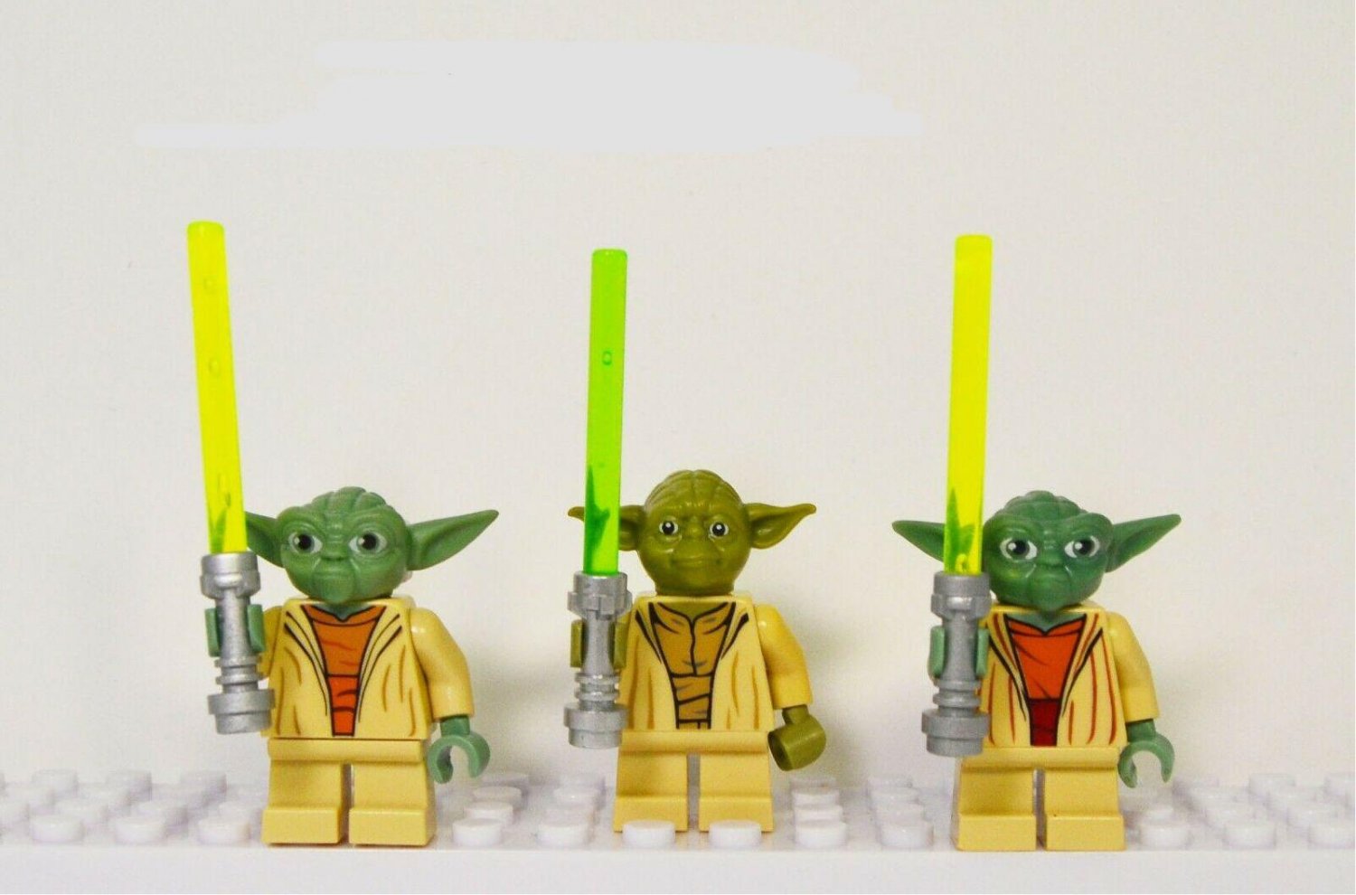 3pcs Master Yoda Minifigures Lego Compatible Star Wars TV sets
