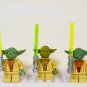 3pcs Master Yoda Minifigures Lego Compatible Star Wars TV sets
