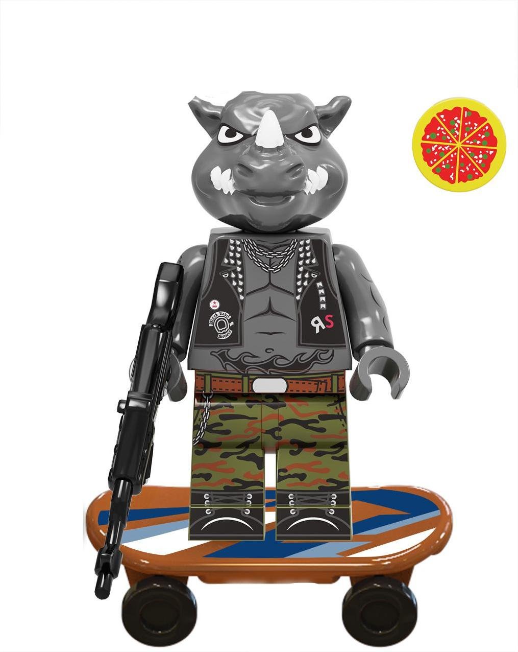 Rhinoceros Minifigures Lego Compatible Teenage Mutant Ninja Turtles ...