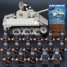 17pcs Germany Soldier VK 1602Leopard Tank Minifigures Lego Compatible WW2 Military sets
