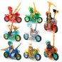 Transparent Ninjago Season 11 motorcycle Minifigures Lego Compatible Toy