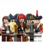 Jack Hector Barbossa Gibbs Cutler Beckett Minifigures Lego Compatible Pirates of the Caribbean Sets