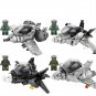 4pcs Mini Fighter Plane pilot Minifigures Lego Compatible Military airplane Sets