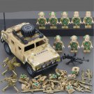 US Armed Forces Soldier Minifigures Military Humvee Lego Compatible Operation Desert Storm Sets