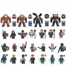 25pcs Hulkbuster Black Widow Captain Minifigures Lego Compatible The Avengers Sets