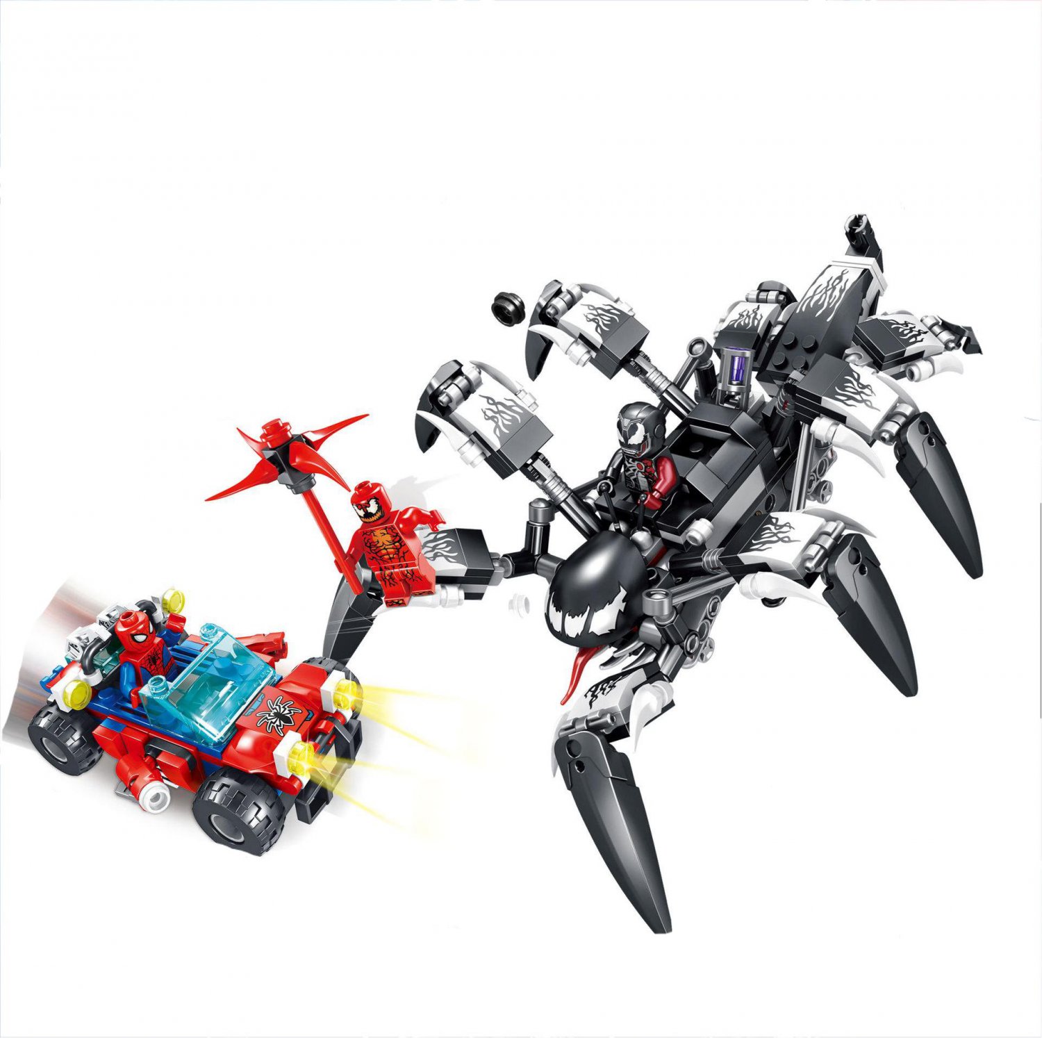 spiderjet vs venom mech lego