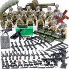 US M1a1 155mm Howitzer artillery Base Soldier Minifigures Lego Compatible WW2 military Sets