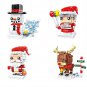 Christmas Brick Headz Mrs.Claus Santa Claus Minifigures Lego Compatible Christmas 2021