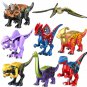 Christmas Multicolour Dinosaur Minifigures Lego Compatible Christmas Jurassic Park Set