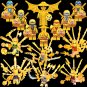 14pcs Golden Lightsaber Ninjago Minifigures Lego Compatible Toy
