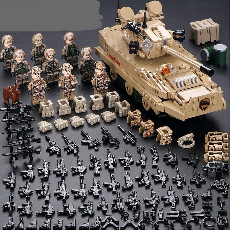 Amphibious Tank Specia Force Minifigures Lego Compatible WW2 Sets
