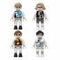 4pcs World Famous Painting Clothing Minifigures Lego Compatible Toy