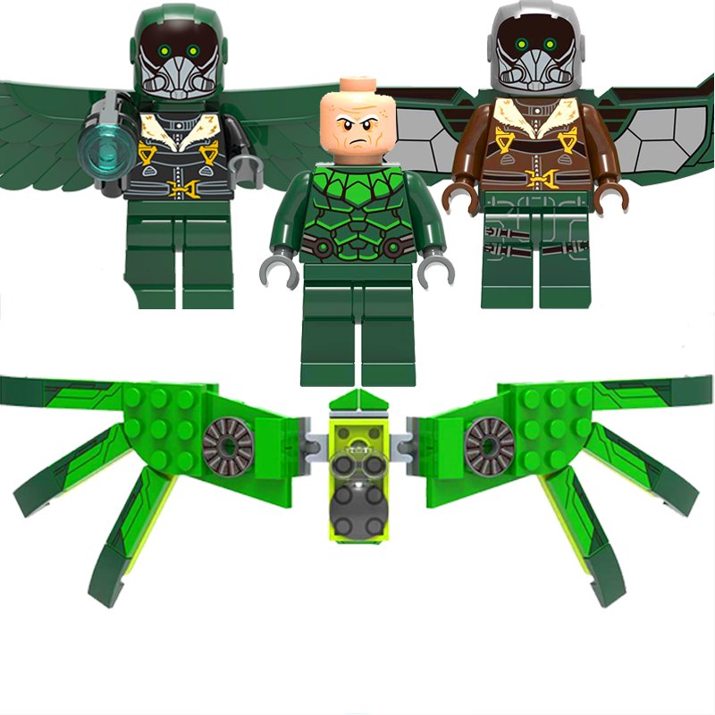 3pcs Vulture Minifigures Lego Compatible SpiderMan Set