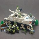 WW2 America Band of Brothers Motorcycle M7Priest Minifigures Lego Compatible America troops Set