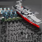Mini Aircraft carrier Navy soldier Minifigures Lego Compatible military Set