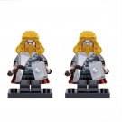 2pcs Fat Thor Minifigures Lego Compatible The Avengers Set